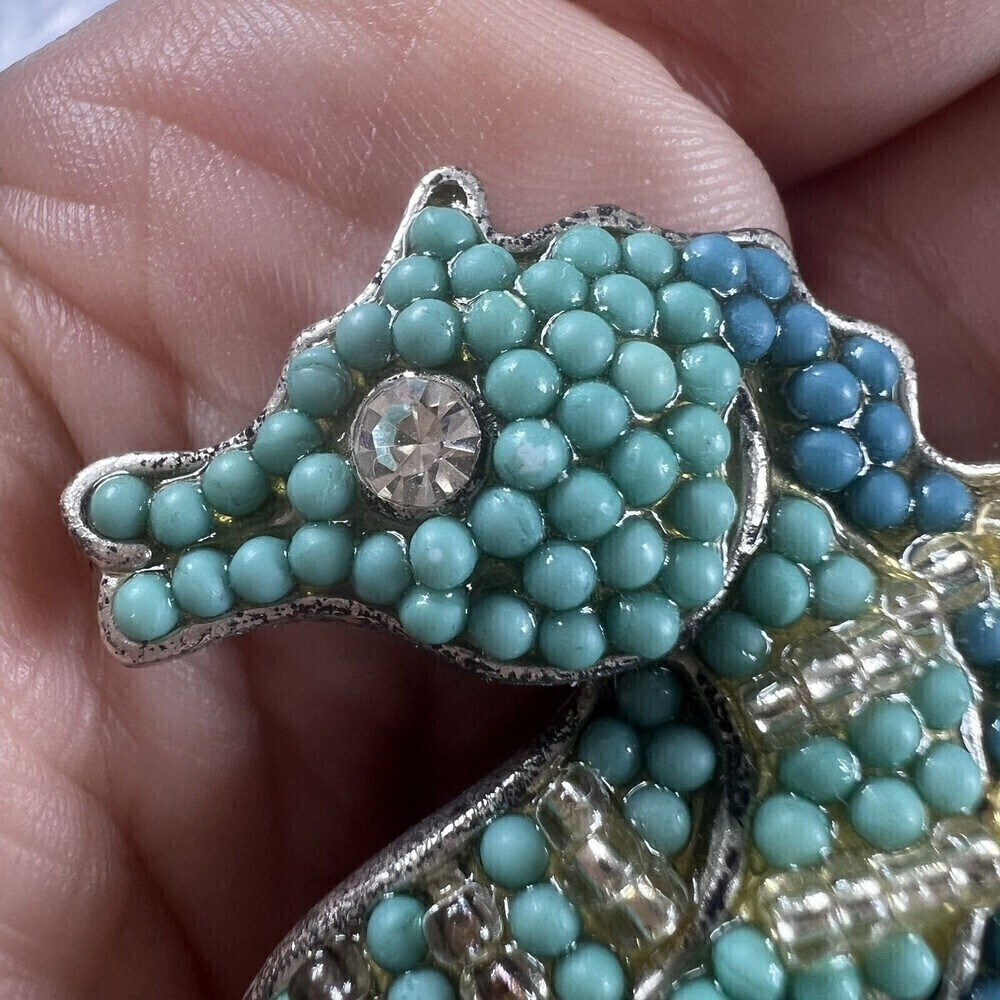 Vintage Liz Claiborne SEAHORSE PIN SIGNED LC FOR LIZ CLAIBORNE--GOOD CONDITION - Picture 5 of 12